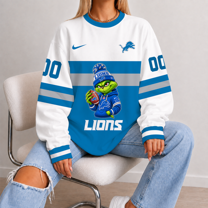 [SPECIAL OFFER] NEW CUSTOMIZED NFL04 DTL DETROIT LIONS UNISEX SWEATSHIRT