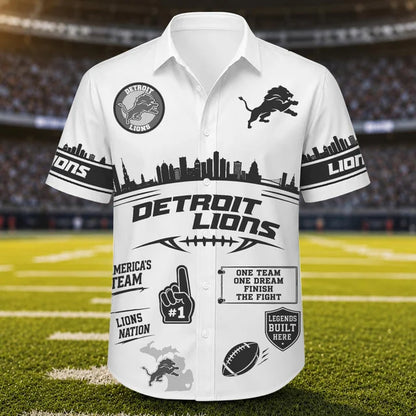 [SPECIAL OFFER] NEW CUSTOMIZED NFL04 DTL DETROIT LIONS UNISEX HAWAIIAN SHIRT