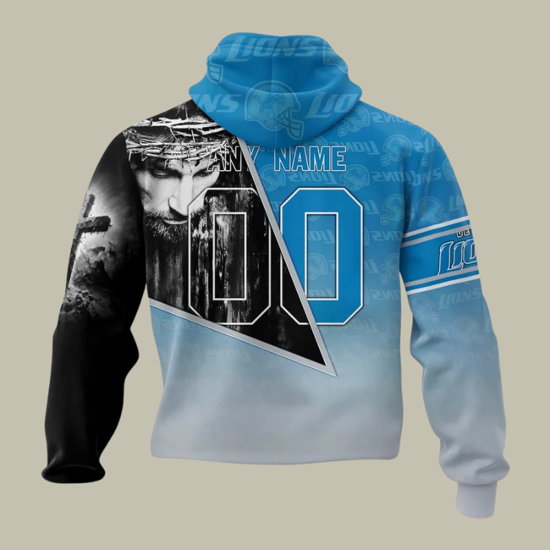 [SPECIAL OFFER] NEW CUSTOMIZED NFL04 DTL DETROIT LIONS GOD'S BLESSING T-SHIRT, HOODIE & ZIP HOODIE
