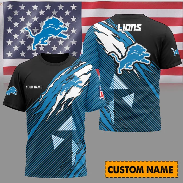 [SPECIAL OFFER] NEW CUSTOMIZED NFL04 DTL DETROIT LIONS UNISEX T-SHIRT & POLO