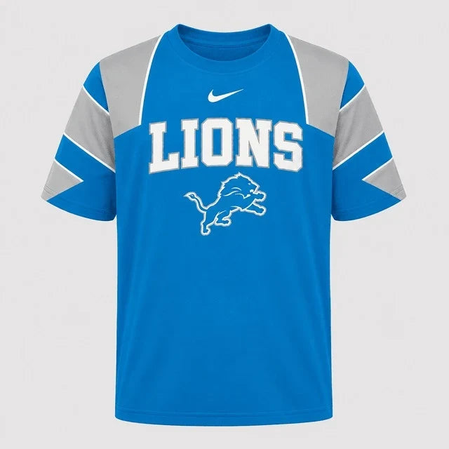 [SPECIAL OFFER] NEW CUSTOMIZED NFL04 DTL DETROIT LIONS RAGLAN TEE
