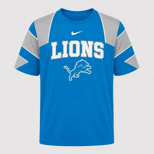 [SPECIAL OFFER] NEW CUSTOMIZED NFL04 DTL DETROIT LIONS RAGLAN TEE