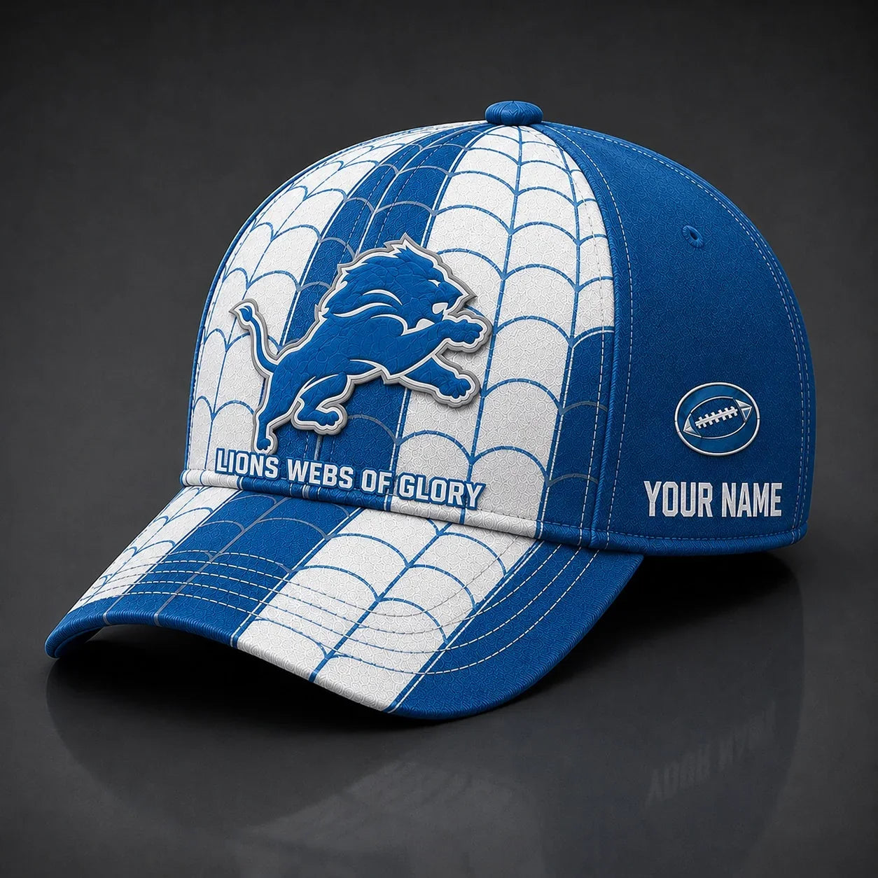 [SPECIAL OFFER] NEW CUSTOMIZED NFL04 DTL DETROIT LIONS x SPIDER CLASSIC CAP