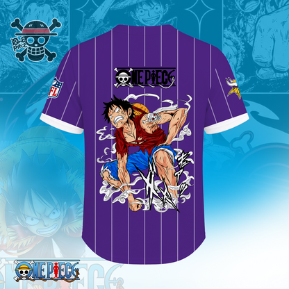 [SPECIAL OFFER] NEW CUSTOMIZED NFL05 MVK MINNESOTA VIKINGS BASEBALL JERSEY