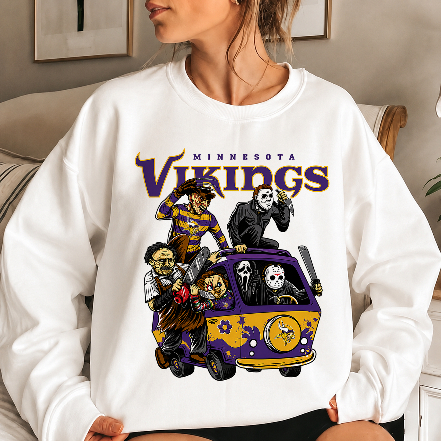 [SPECIAL OFFER] NEW CUSTOMIZED NFL05 MVK MINNESOTA VIKINGS UNISEX SWEATSHIRT