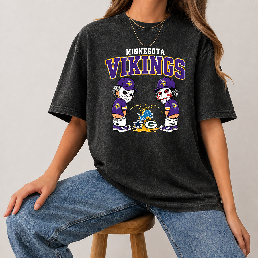[SPECIAL OFFER] NEW CUSTOMIZED NFL05 MVK MINNESOTA VIKINGS FUNNY WASHED TEE