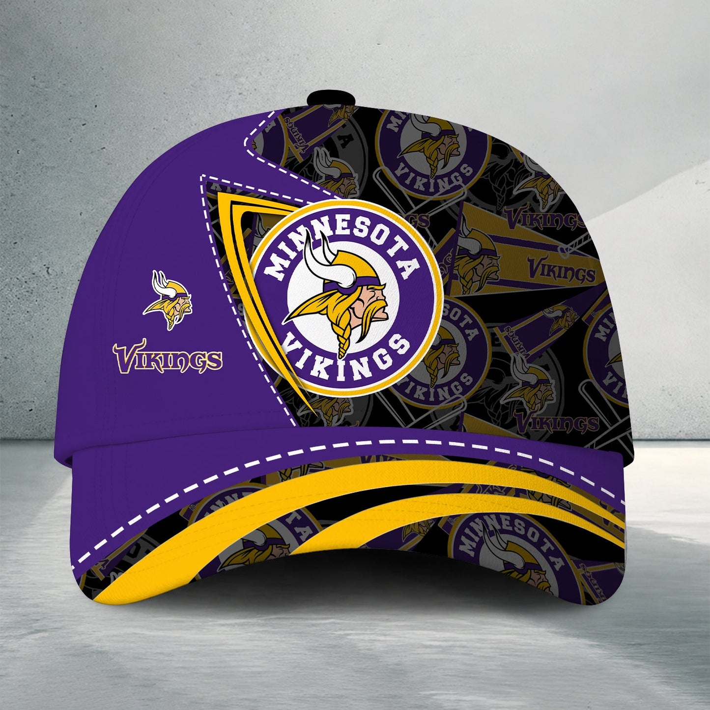 [SPECIAL OFFER] NEW CUSTOMIZED NFL05 MVK MINNESOTA VIKINGS CLASSIC CAP