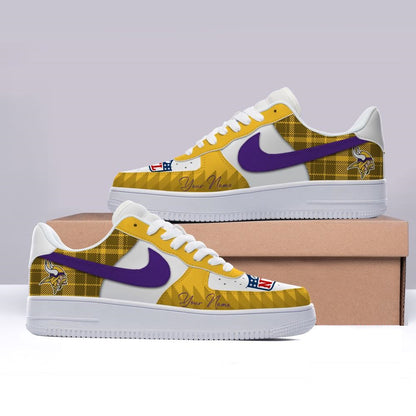[SPECIAL OFFER] NEW CUSTOMIZED NFL05 MVK MINNESOTA VIKINGS AF1 SHOES
