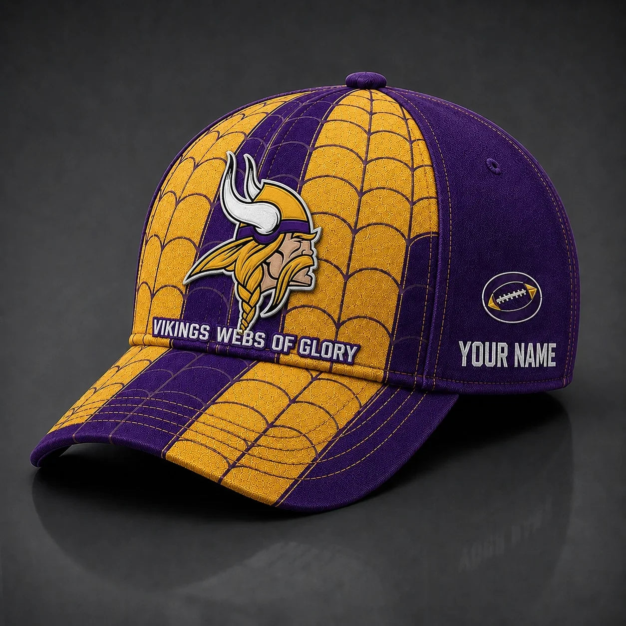 [SPECIAL OFFER] NEW CUSTOMIZED NFL05 MVK MINNESOTA VIKINGS x SPIDER CLASSIC CAP