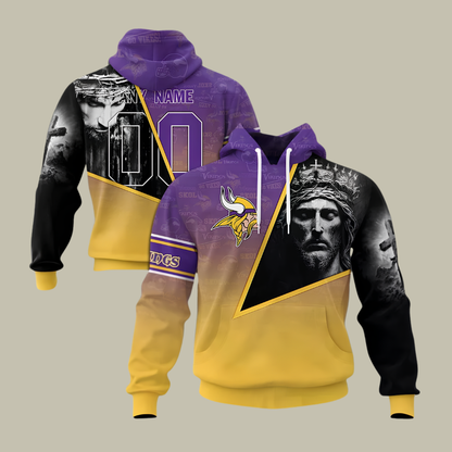 [SPECIAL OFFER] NEW CUSTOMIZED NFL05 MVK MINNESOTA VIKINGS GOD'S BLESSING T-SHIRT, HOODIE & ZIP HOODIE