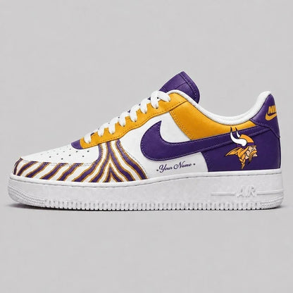[SPECIAL OFFER] NEW CUSTOMIZED NFL05 MVK MINNESOTA VIKINGS AF1 SHOES