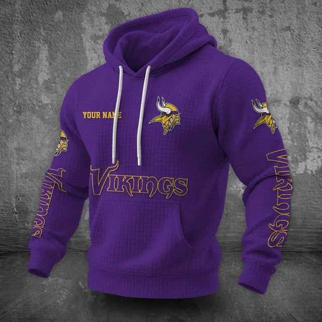 [SPECIAL OFFER] NEW CUSTOMIZED NFL05 MVK MINNESOTA VIKINGS UNISEX HOODED SWEATSHIRT