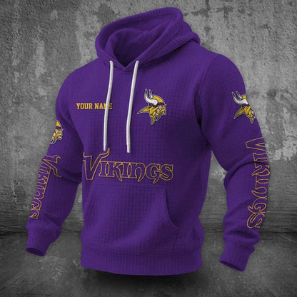 [SPECIAL OFFER] NEW CUSTOMIZED NFL05 MVK MINNESOTA VIKINGS UNISEX HOODED SWEATSHIRT