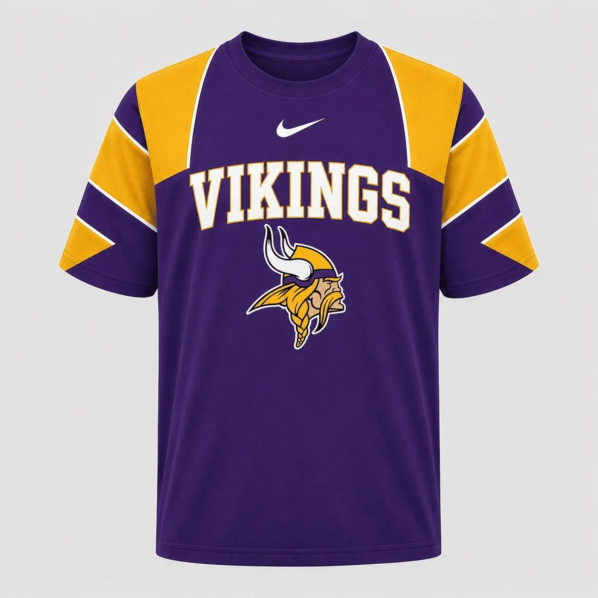 [SPECIAL OFFER] NEW CUSTOMIZED NFL05 MVK MINNESOTA VIKINGS RAGLAN TEE