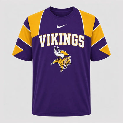 [SPECIAL OFFER] NEW CUSTOMIZED NFL05 MVK MINNESOTA VIKINGS RAGLAN TEE