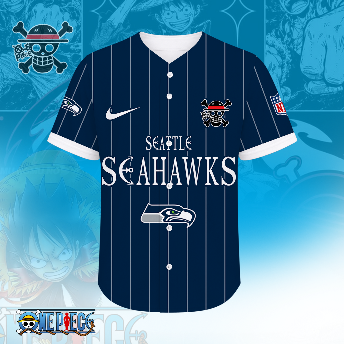 [SPECIAL OFFER] NEW CUSTOMIZED NFL06 SSH SEATTLE SEAHAWKS BASEBALL JERSEY