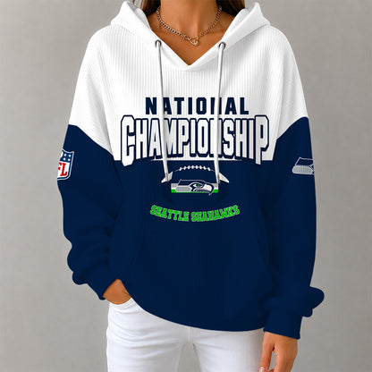 [SPECIAL OFFER] NEW CUSTOMIZED NFL06 SSH SEATTLE SEAHAWKS RIBBED HOODIE & SWEATSHIRT