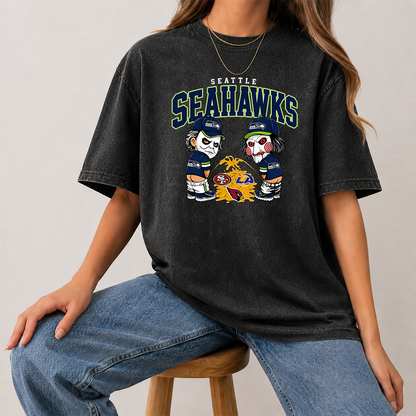 [SPECIAL OFFER] NEW CUSTOMIZED NFL06 SSH SEATTLE SEAHAWKS FUNNY WASHED TEE