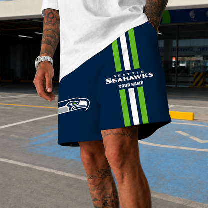 [SPECIAL OFFER] NEW CUSTOMIZED NFL06 SSH SEATTLE SEAHAWKS SHORT PANTS