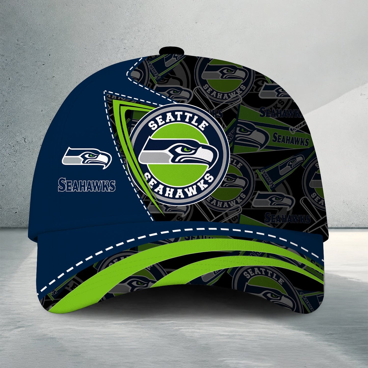 [SPECIAL OFFER] NEW CUSTOMIZED NFL06 SSH SEATTLE SEAHAWKS CLASSIC CAP