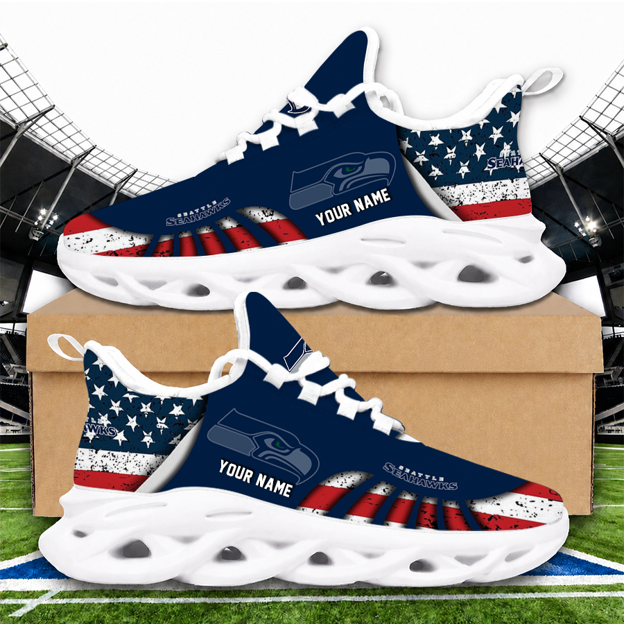 [SPECIAL OFFER] NEW CUSTOMIZED NFL06 SSH SEATTLE SEAHAWKS UNISEX CLUNKY SNEAKERS