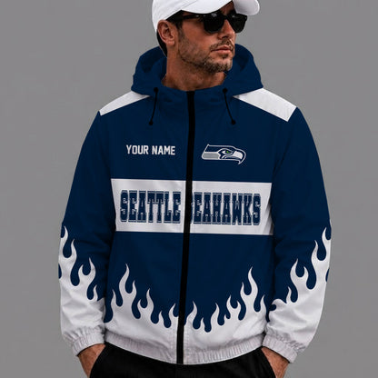 [SPECIAL OFFER] NEW CUSTOMIZED NFL06 SSH SEATTLE SEAHAWKS WINDBREAKER JACKET