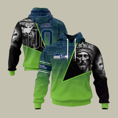 [SPECIAL OFFER] NEW CUSTOMIZED NFL06 SSH SEATTLE SEAHAWKS GOD'S BLESSING T-SHIRT, HOODIE & ZIP HOODIE