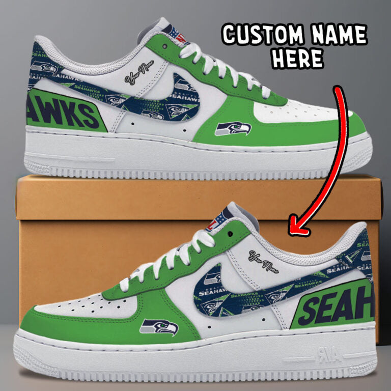 [SPECIAL OFFER] NEW CUSTOMIZED NFL06 SSH SEATTLE SEAHAWKS AF1 SNEAKERS