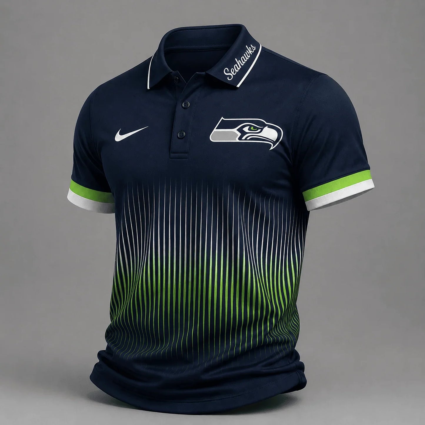 [SPECIAL OFFER] NEW CUSTOMIZED NFL06 SSH SEATTLE SEAHAWKS POLO SHIRT