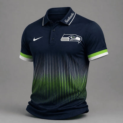 [SPECIAL OFFER] NEW CUSTOMIZED NFL06 SSH SEATTLE SEAHAWKS POLO SHIRT