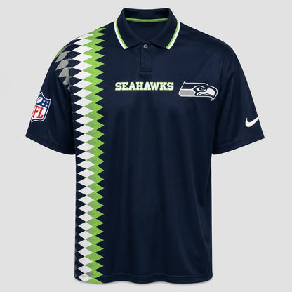 [SPECIAL OFFER] NEW CUSTOMIZED NFL06 SSH SEATTLE SEAHAWKS POLO SHIRT