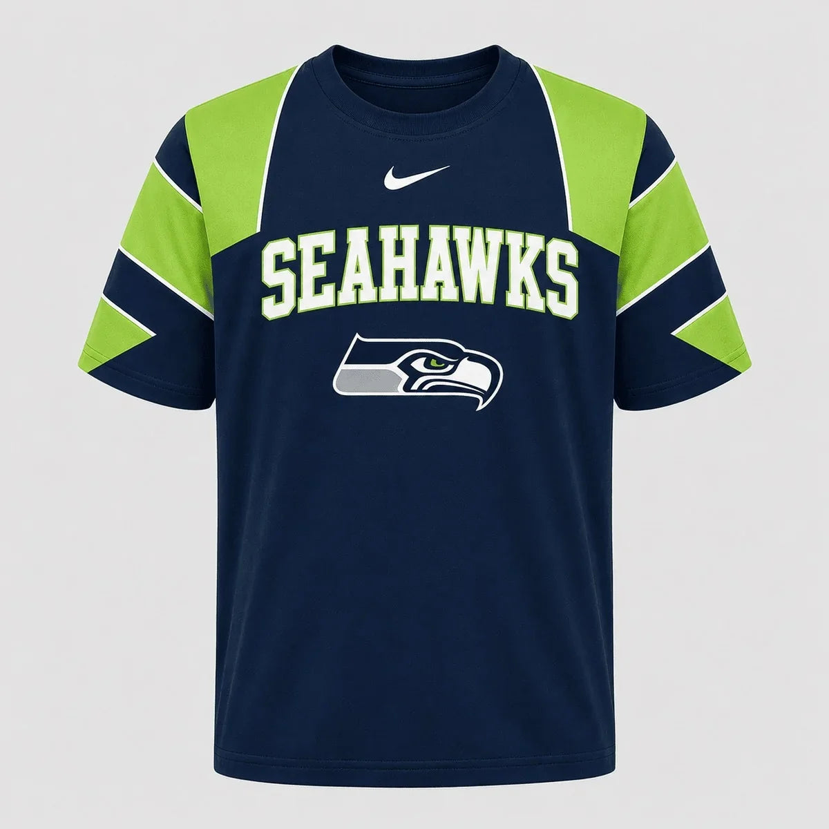 [SPECIAL OFFER] NEW CUSTOMIZED NFL06 SSH SEATTLE SEAHAWKS RAGLAN TEE