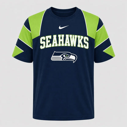 [SPECIAL OFFER] NEW CUSTOMIZED NFL06 SSH SEATTLE SEAHAWKS RAGLAN TEE