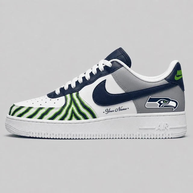 [SPECIAL OFFER] NEW CUSTOMIZED NFL06 SSH SEATTLE SEAHAWKS AF1 SHOES