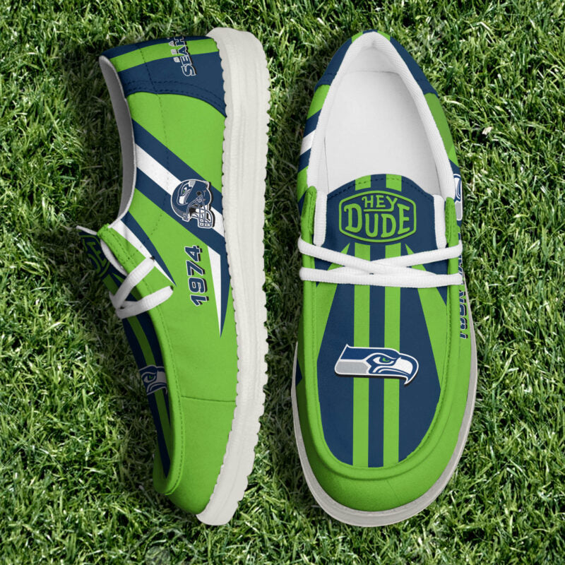 [SPECIAL OFFER] NEW CUSTOMIZED NFL06 SSH SEATTLE SEAHAWKS LOAFER SHOES