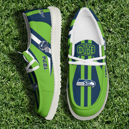 [SPECIAL OFFER] NEW CUSTOMIZED NFL06 SSH SEATTLE SEAHAWKS LOAFER SHOES
