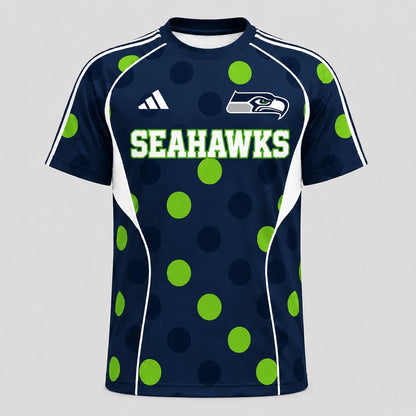 [SPECIAL OFFER] NEW CUSTOMIZED NFL06 SSH SEATTLE SEAHAWKS RAGLAN TEE