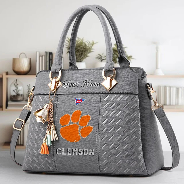LIMITED EDITION - NEW CUSTOMIZED FBS NCAA07 CST CS TIGERS ZIP HANDBAG MULTICOLOR