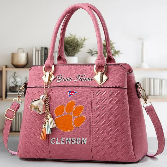 LIMITED EDITION - NEW CUSTOMIZED FBS NCAA07 CST CS TIGERS ZIP HANDBAG MULTICOLOR