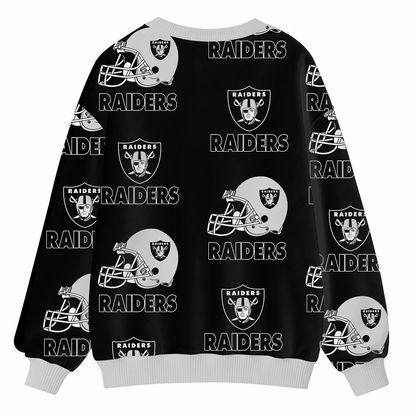 [SPECIAL OFFER] NEW CUSTOMIZED NFL07 LVR LAS VEGAS RAIDERS CARDIGAN