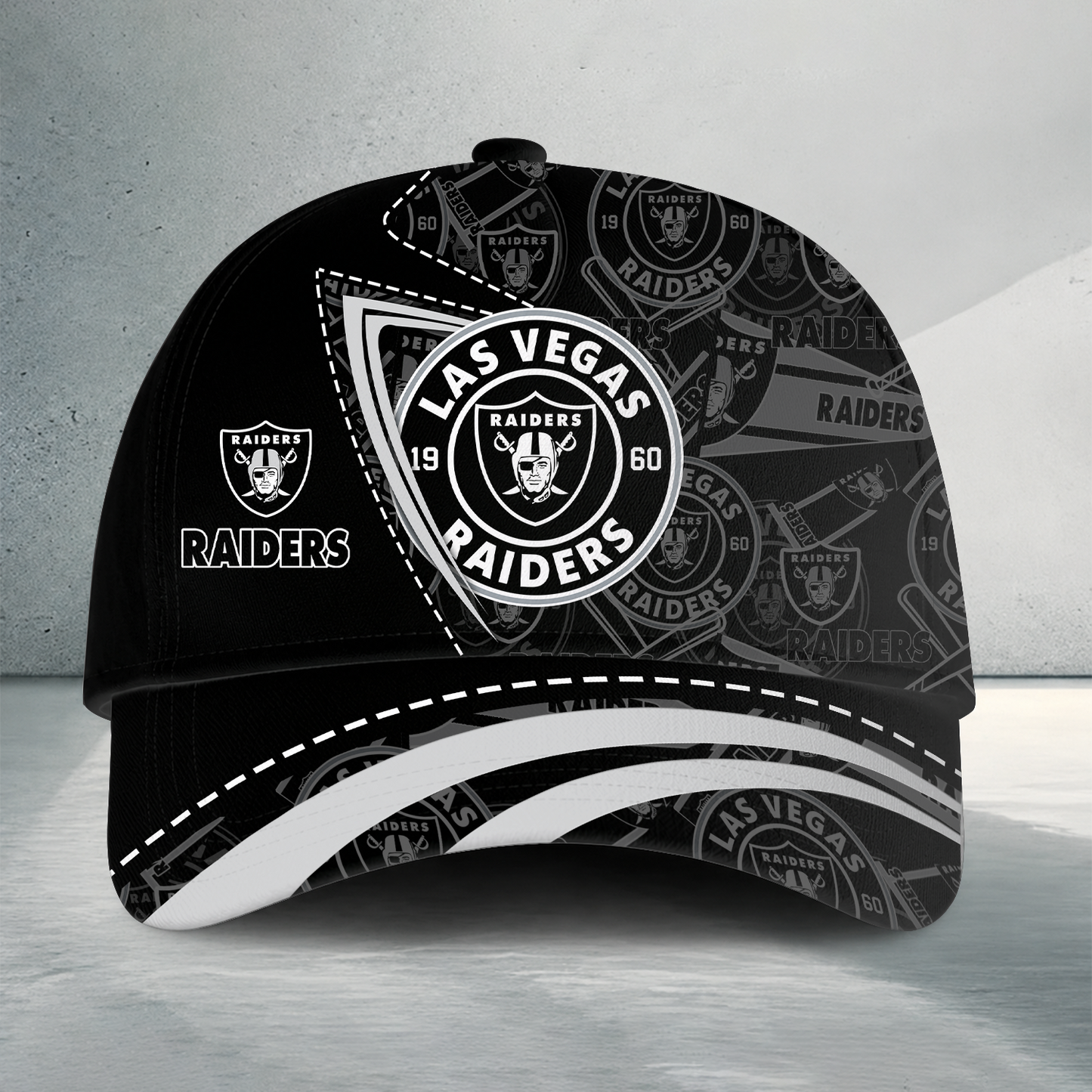 [SPECIAL OFFER] NEW CUSTOMIZED NFL07 LVR LAS VEGAS RAIDERS CLASSIC CAP