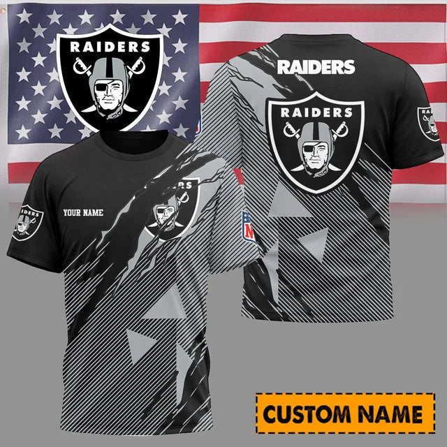 [SPECIAL OFFER] NEW CUSTOMIZED NFL07 LVR LAS VEGAS RAIDERS UNISEX T-SHIRT & POLO
