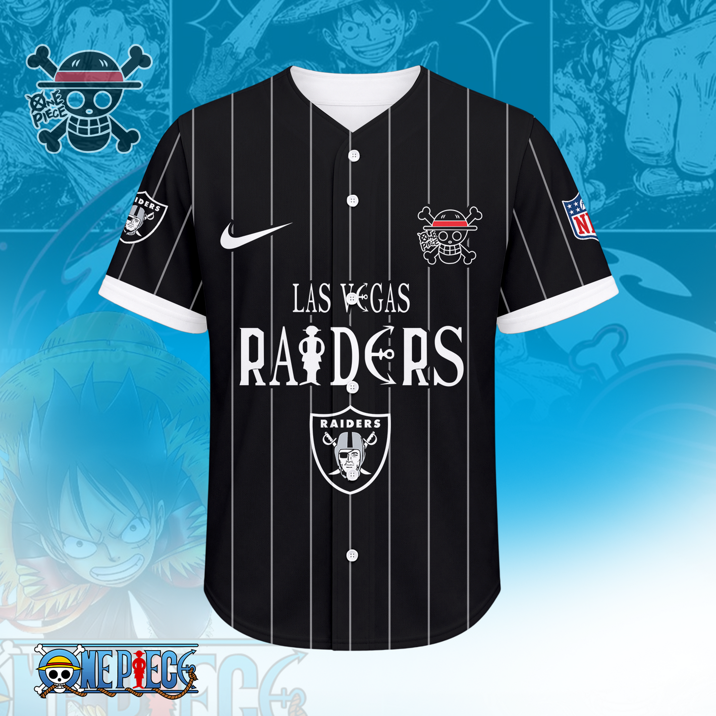 [SPECIAL OFFER] NEW CUSTOMIZED NFL07 LVR LAS VEGAS RAIDERS BASEBALL JERSEY