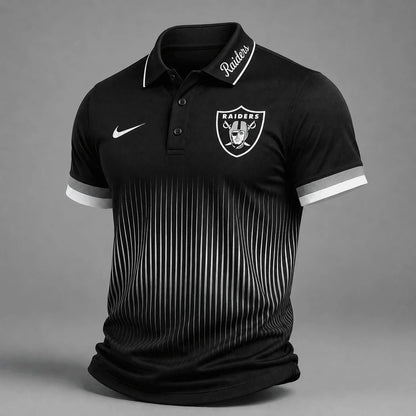 [SPECIAL OFFER] NEW CUSTOMIZED NFL07 LVR LAS VEGAS RAIDERS POLO SHIRT