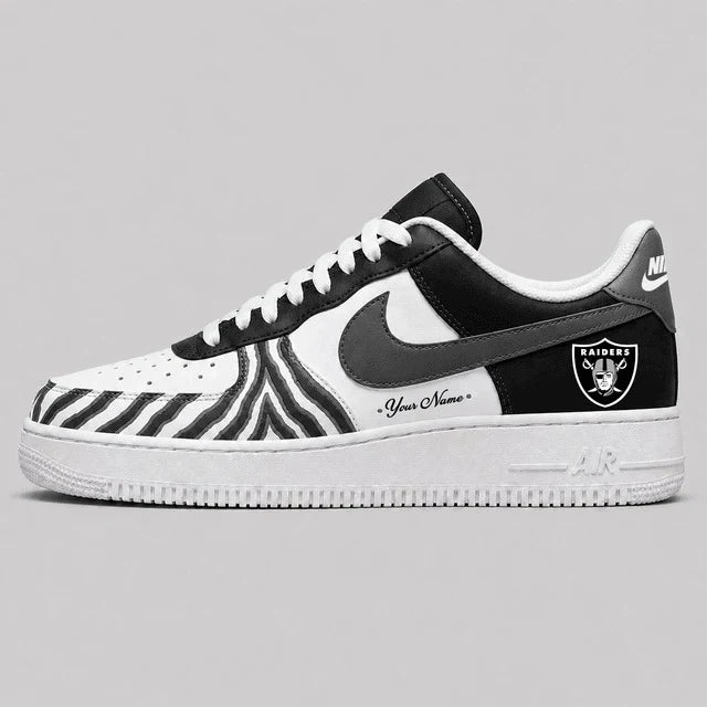 [SPECIAL OFFER] NEW CUSTOMIZED NFL07 LVR LAS VEGAS RAIDERS AF1 SHOES
