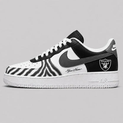 [SPECIAL OFFER] NEW CUSTOMIZED NFL07 LVR LAS VEGAS RAIDERS AF1 SHOES