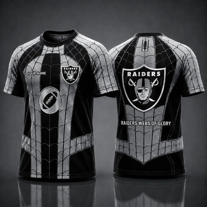 [SPECIAL OFFER] NEW CUSTOMIZED NFL07 LVR LAS VEGAS RAIDERS x SPIDER T-SHIRT, HOODIE & ZIP HOODIE