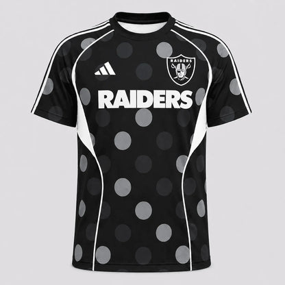 [SPECIAL OFFER] NEW CUSTOMIZED NFL07 LVR LAS VEGAS RAIDERS RAGLAN TEE