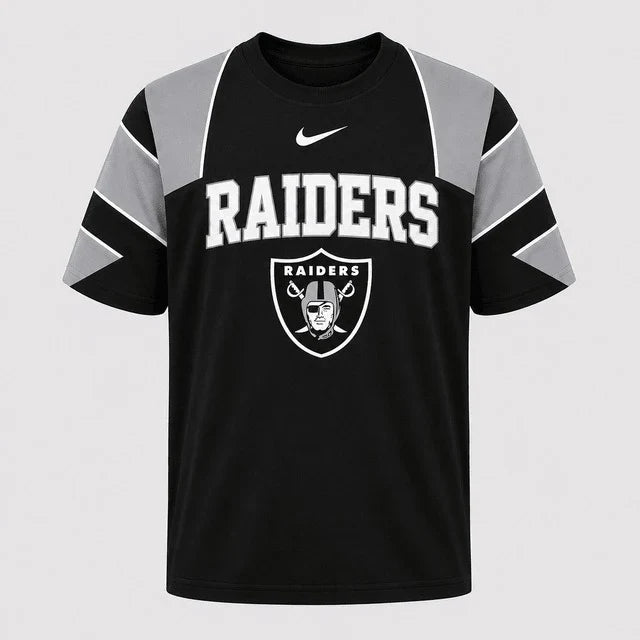 [SPECIAL OFFER] NEW CUSTOMIZED NFL07 LVR LAS VEGAS RAIDERS RAGLAN TEE