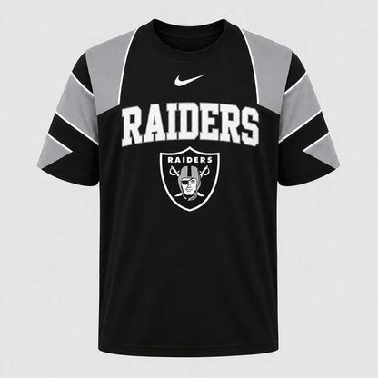 [SPECIAL OFFER] NEW CUSTOMIZED NFL07 LVR LAS VEGAS RAIDERS RAGLAN TEE